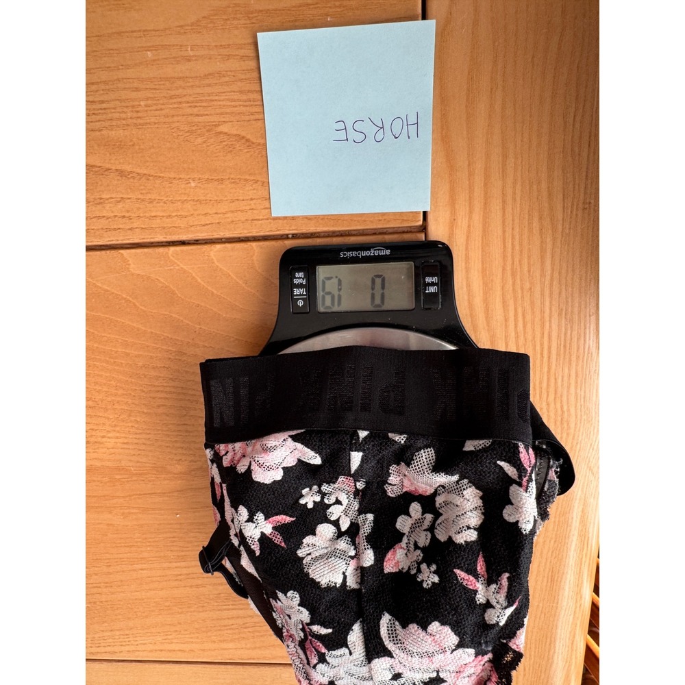 PINK Victoria Secret Floral Lace Bralette Womens Small Racerback Stretch Boho - Picture 10 of 11